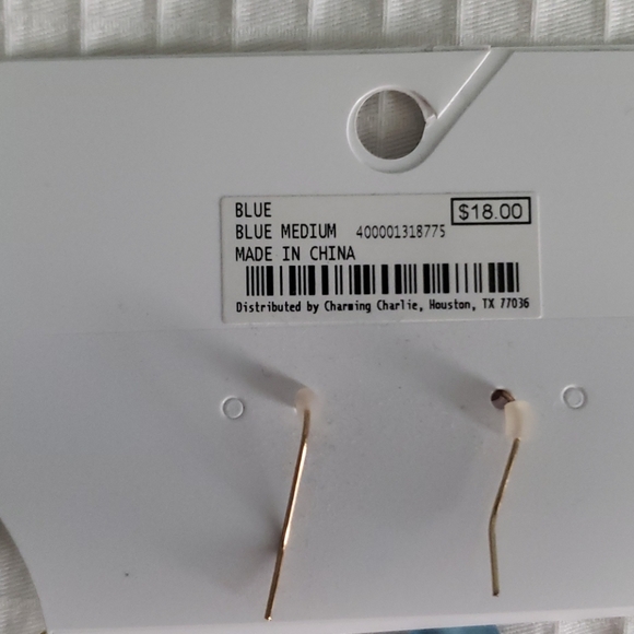 Charming Charlie Blue Tiered Necklace/earrings - Picture 5 of 5